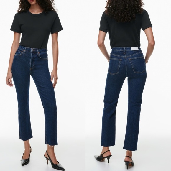 Redone 70s Stove Pipe Jeans in Dark Rinse Size 29 - Picture 2 of 16